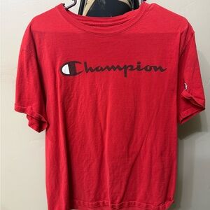 Red Champion short sleeve shirt